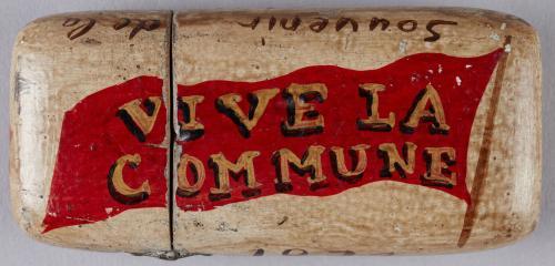 Boîte d'allumettes en bois  "Vive la Commune", 1871 - Musée Carnavalet