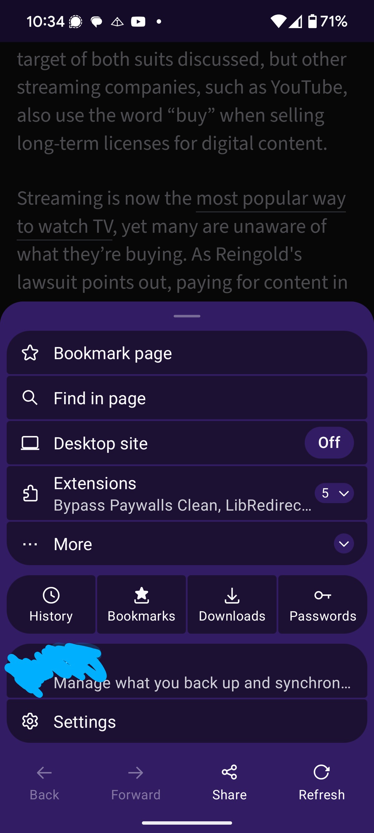 They finally fixed the navigation buttons on the new Firefox menu. They're at the bottom again!