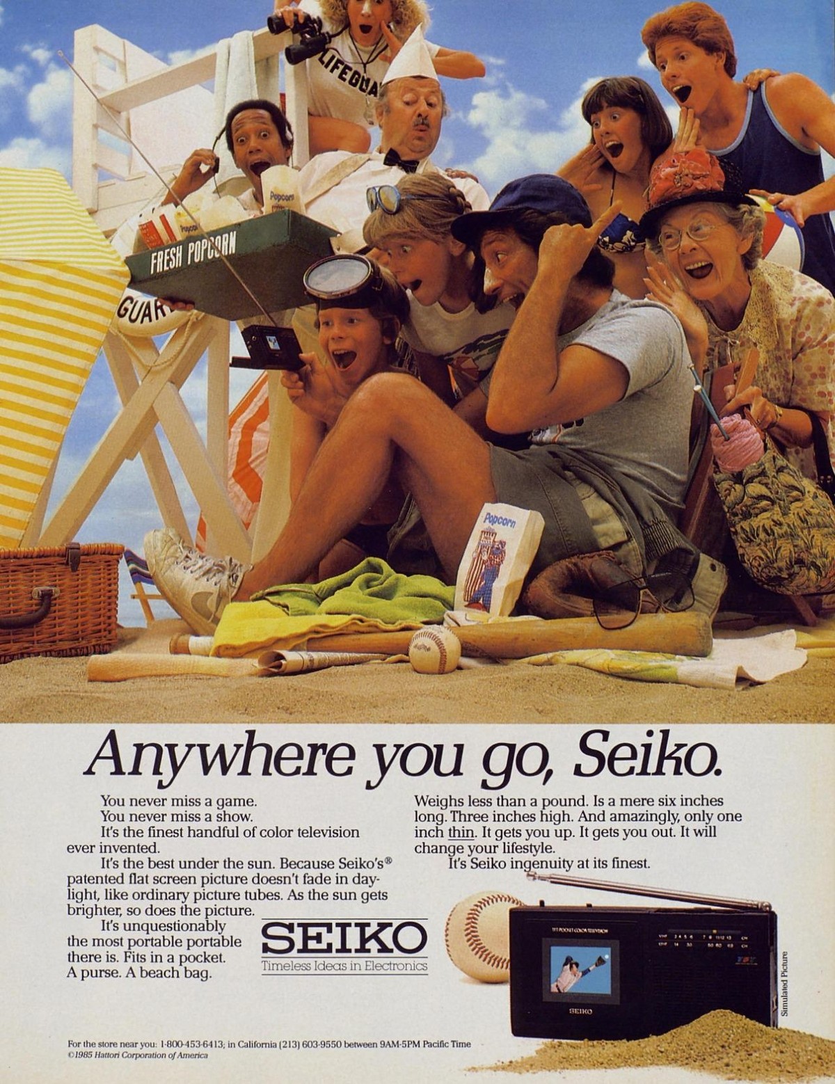 Seiko portable TV - 1985
